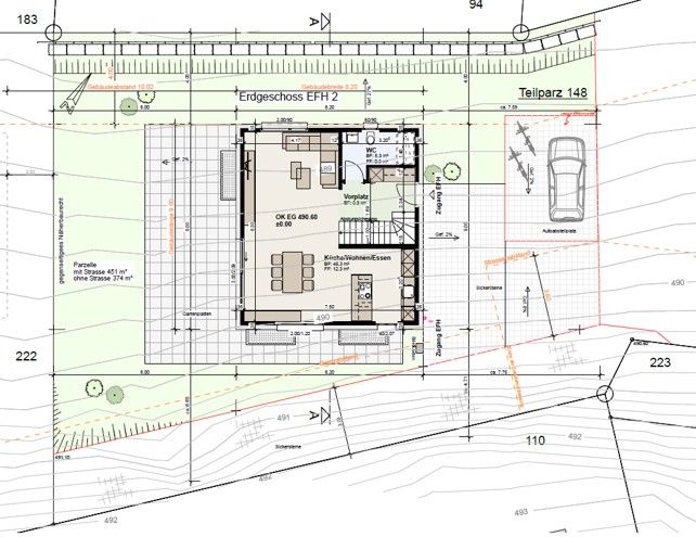 Neubau-Einfamilienhaus an ruhiger Lage in Hellsau -  Bild 2