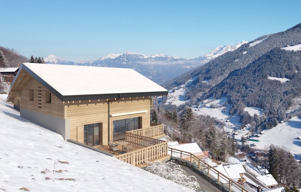 "Chalet individuel "Les Pommats B" à vendre à Val d"Illiez – permis de construire en force" -  Bild 2