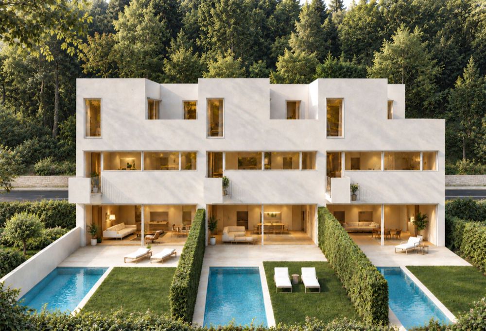 Moderna casa contigua con giardino a Villa Luganese -  Bild 4