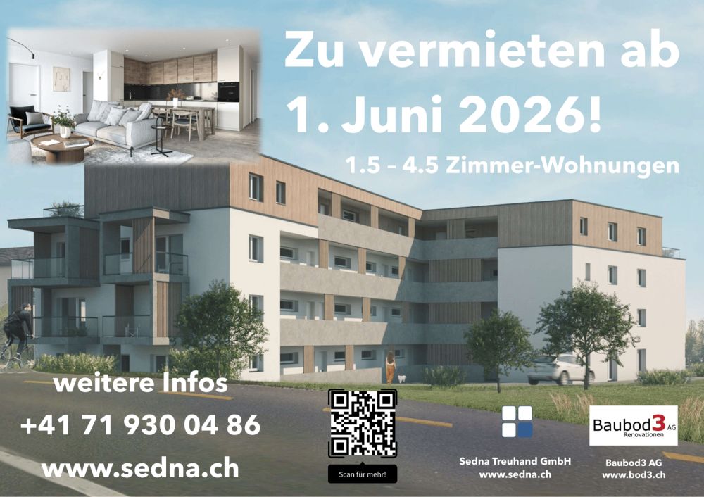 Moderne 1.5-Zimmer-Wohnung in ruhiger Lage Bettwiesen -  Bild 4