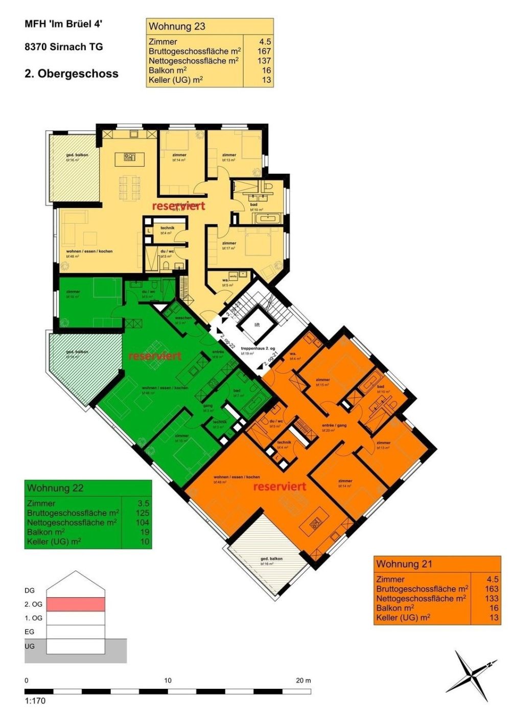 Neubau Eigentumswohnungen "Sonnenfeld" Im Brüel 4, Sirnach -  Bild 8