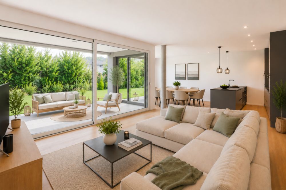 4.5 Gartenwohnung mit Blick auf die Aare -  Bild 1