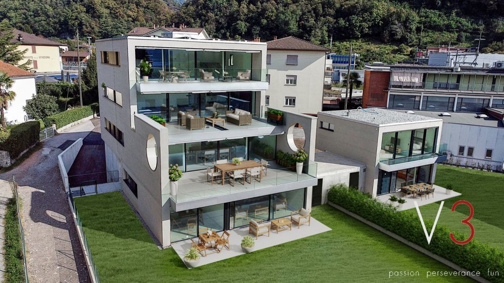 Elegante 4.5 locali al primo piano con terrazza e parziale vista lago - Bild 1