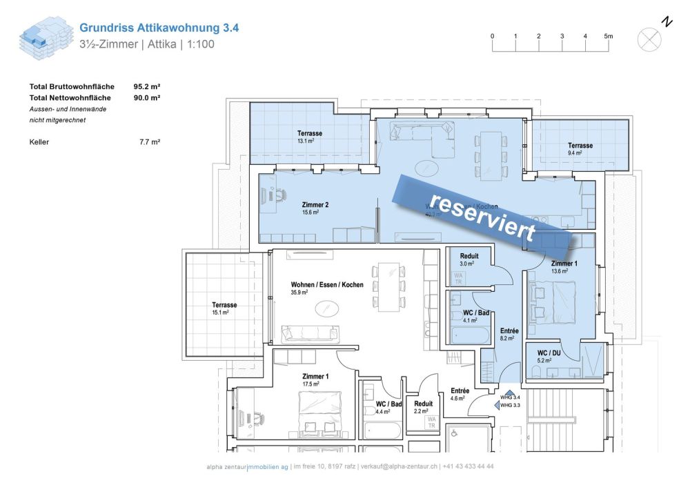 Casa Giardino - Attikawohnung 3.4 - Bild 6