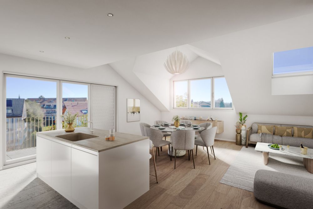 A VENDRE SUR PLANS APPARTEMENT 4,5 PCES (105 M2 PPE) EN ATTIQUE -  Bild 2