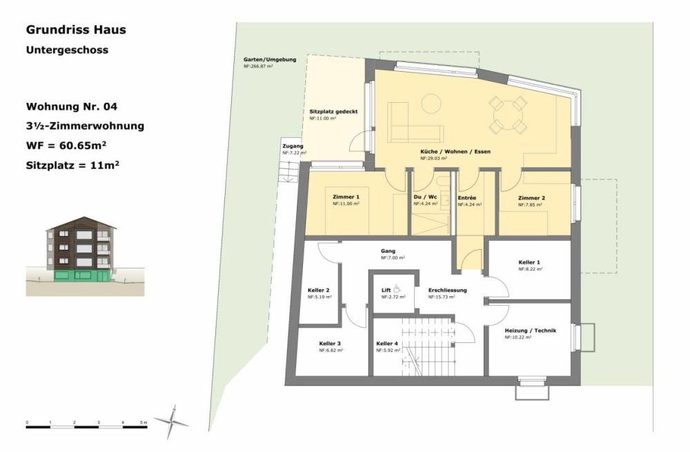 Neubau "Chasa Pilavarda" - 3.5 Zimmer-Wohnung im Erdgeschoss -  Bild 7