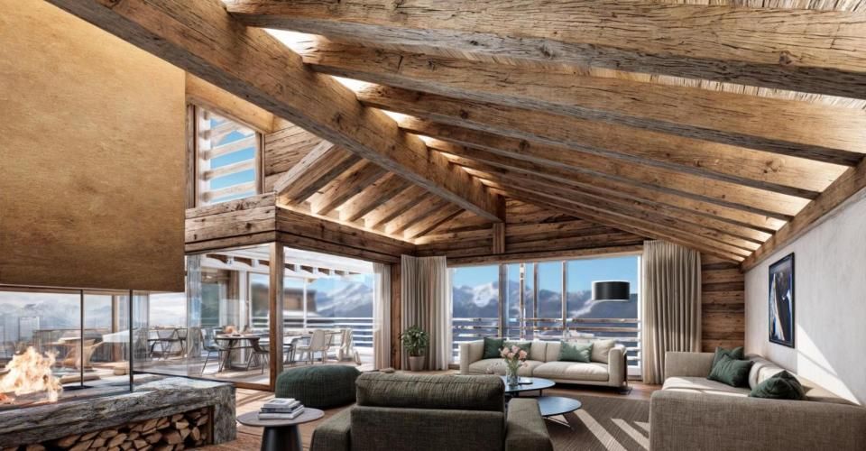 Résidence Arc-en-Ciel - projet 1300 m2 - Verbier - Chalet 11 pièces - image - 4