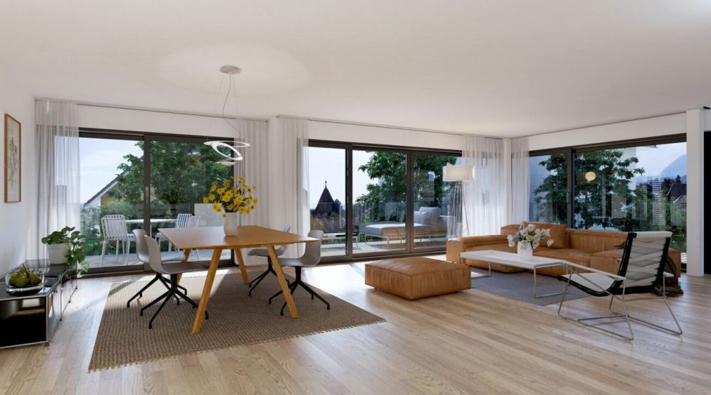 Vastes appartements de 4,5 pièces: 124m2 et 37m2 de balcon - Bild 2