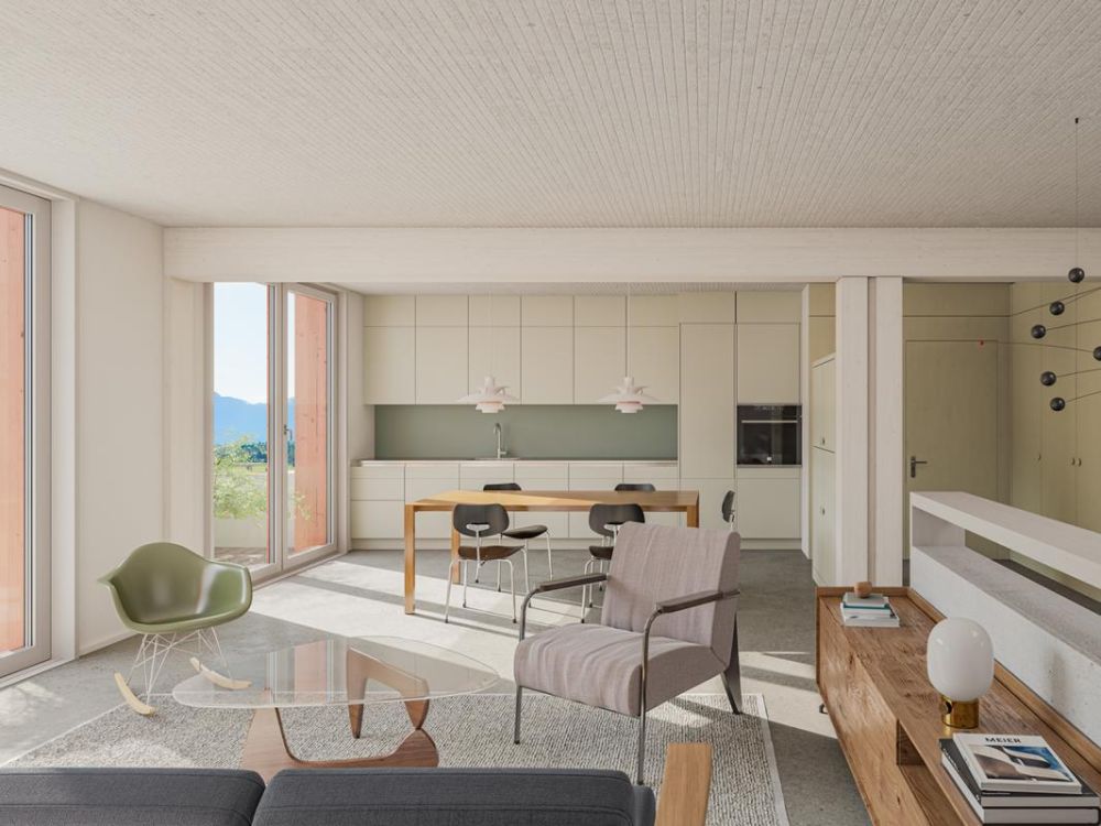 Wohnen im Neubau: Maisonette-Oase mit Gartensitzplatz und Alpensicht! - Bild 2