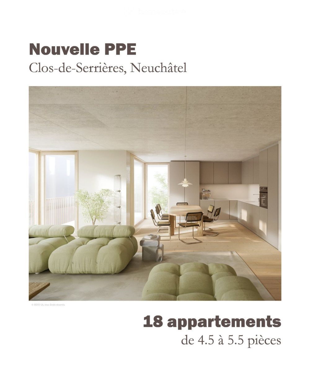 Nouveau : Clos-de-Serrières PPE d'exception de 4.5 à 5.5 pcs -  Bild 4