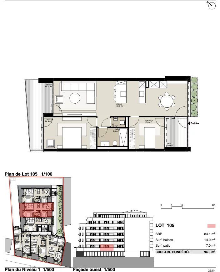 Résidence Victoria: 3,5-Zimmer-Wohnung -  Bild 2