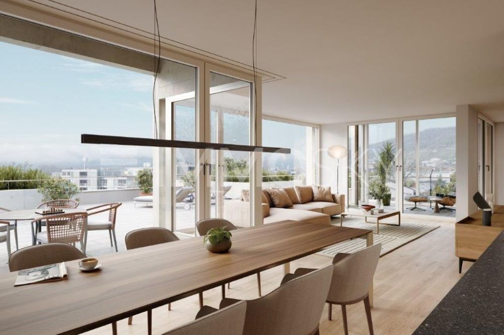 Ihr hochwertiges Zuhause auf zwei Etagen mit Lift und allen Extras - Atemberaubende Aussicht über das Limmattal