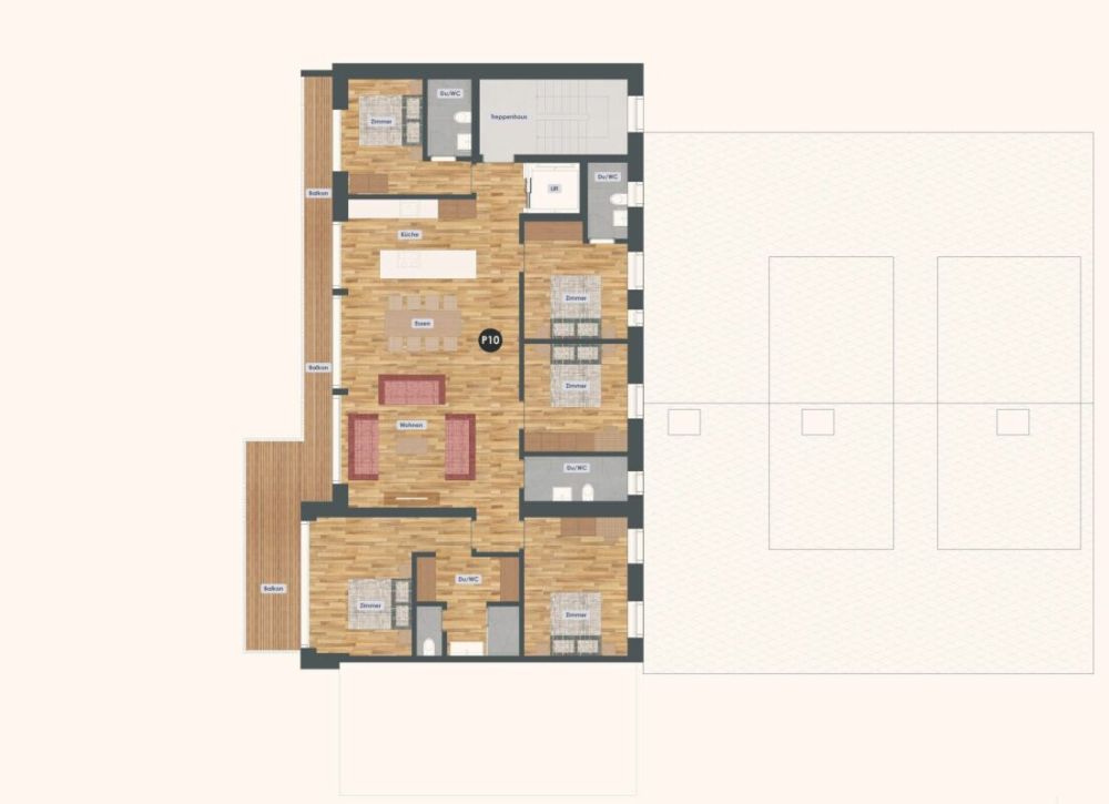 Primavera Saas-Grund neue Attikawohnung - Bild 6