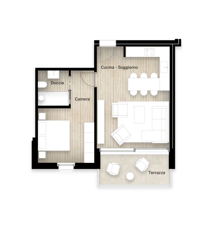 Accogliente appartamento 2.5 locali a Montagnola con garage -  Bild 4