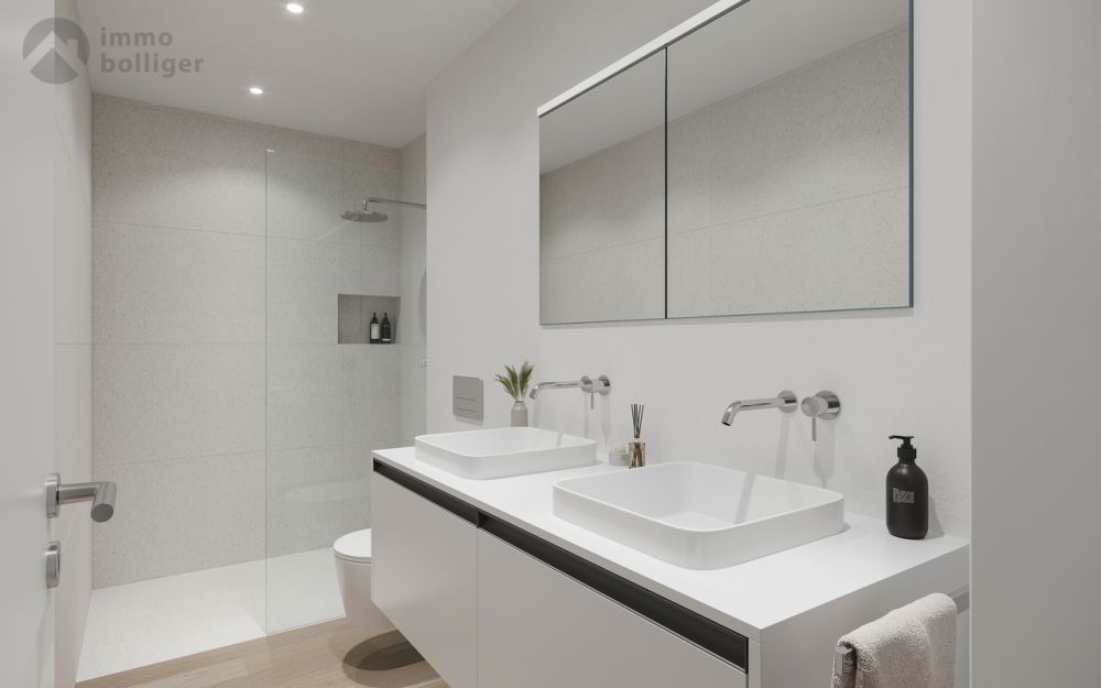 Neubau mit traumhafter Aussicht - Badezimmer