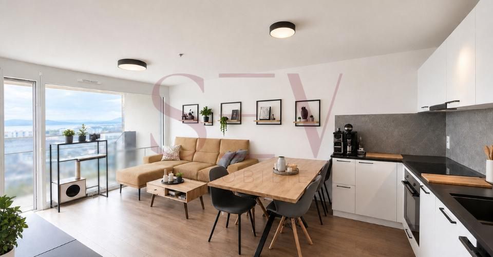 Vue lac & construction récente – Superbe 2.5 pièces à Prilly - Appartement 2.5 pièces - image - 2