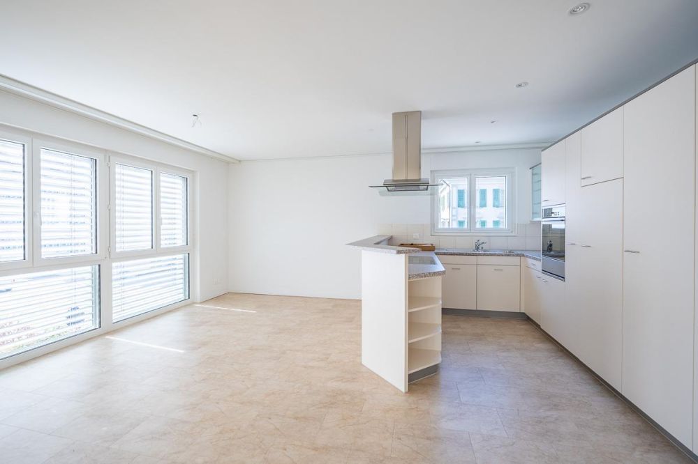 4.5-Zi. Wohnung Aussicht zum Alpstein - Küche offen gestaltet