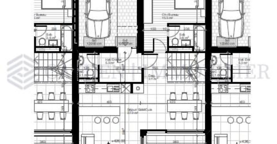 Villa C : Villa neuve contemporaine HPE à Veyrier - Maison 5.5 pièces - image - 9