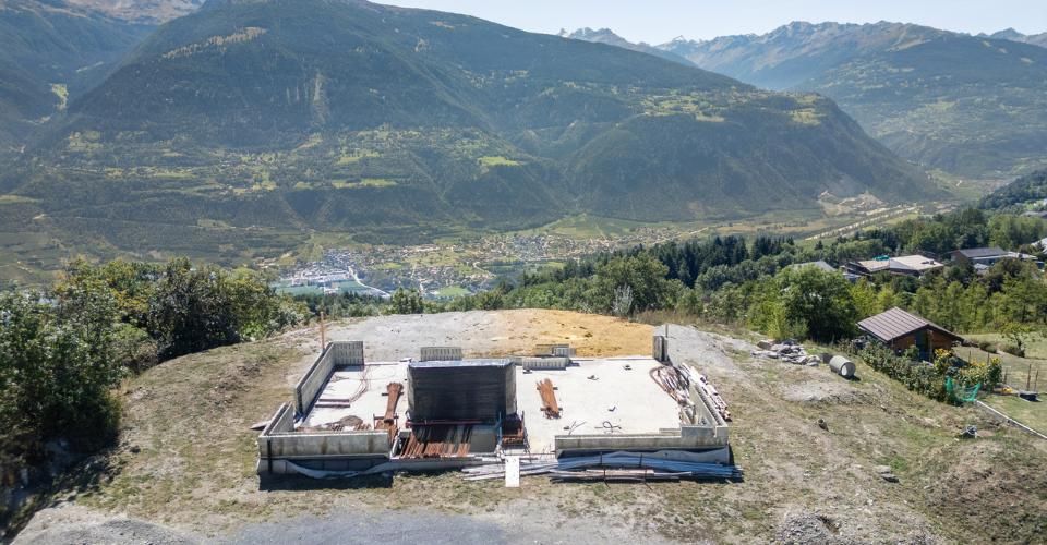 6000.Vue panoramique - Projet Chalet à vendre à Sergnou -Crans-Montana - Chalet 9.5 pièces - image - 6