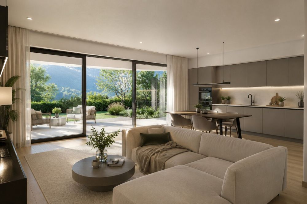 NUOVO 2.5 CON GIARDINO E PISCINA NEL CUORE DEL MALCANTONE -  Bild 1