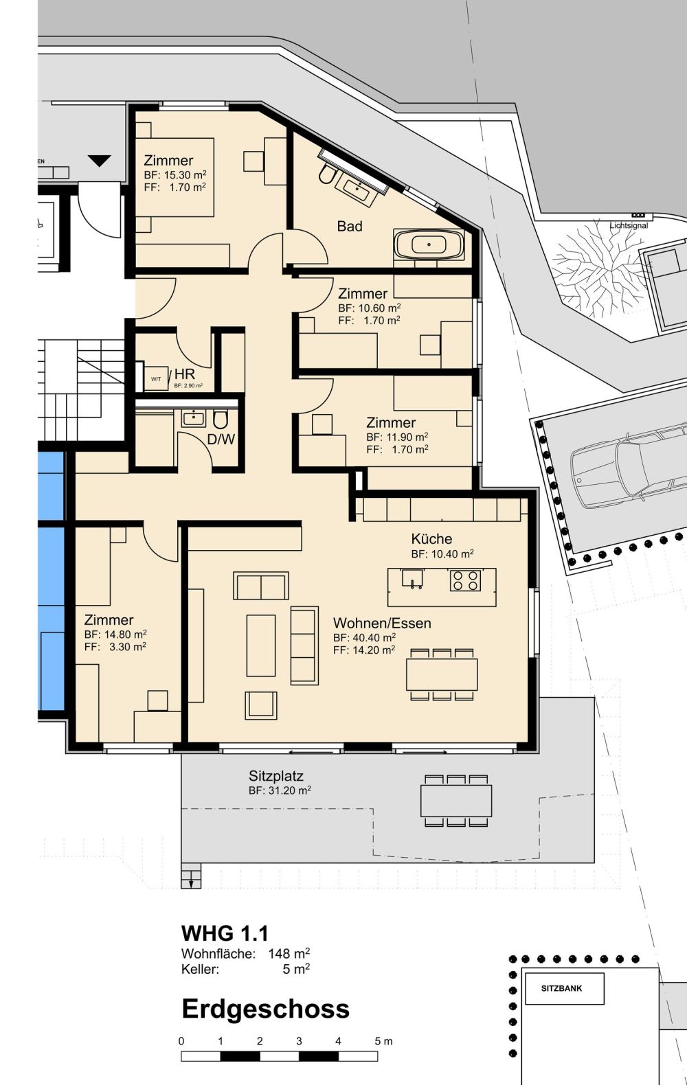 Moderne 5.5-Zimmer-Neubauwohnung im Erdgeschoss in Bülach -  Bild 7