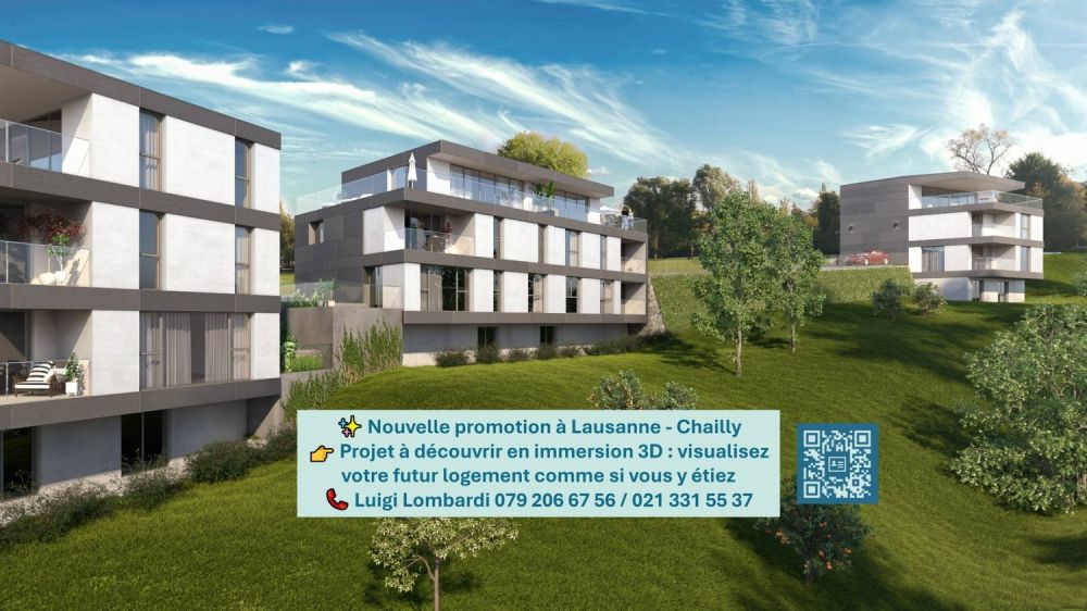 Spacieux 3.5 pièces NEUF orienté sud avec terrasse - Découvrez-le en immersion 3D ! - Bild 1