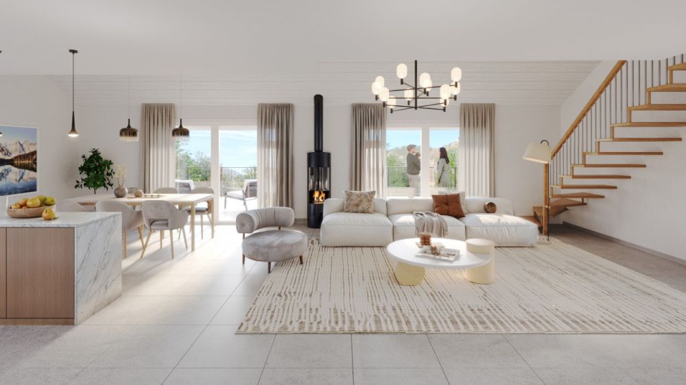 Une demeure où le jardin tutoie le ciel, Attique en duplex 4,5 pièces, 190 m² - Bild 1