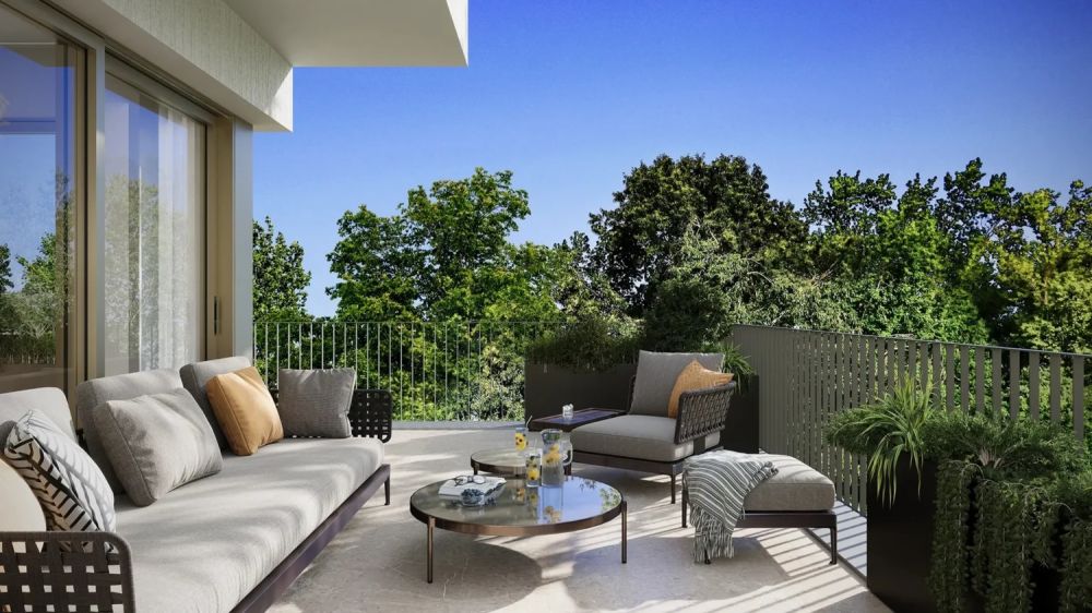 Elegante 3.5-Zimmerwohnung – naturnah und unweit des Zürichsees - Balkon