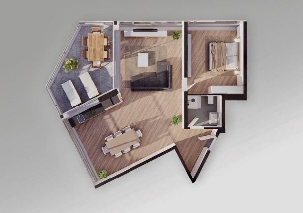 Appartement moderne et lumineux 2,5 pièces à Romont -  Bild 8