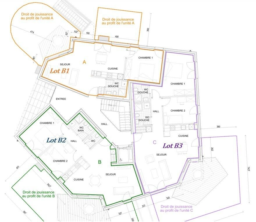 Appt PPE neuf de 2.5 pces avec balcon Campagne Pernod, lot B7 - Rez-de-chaussée