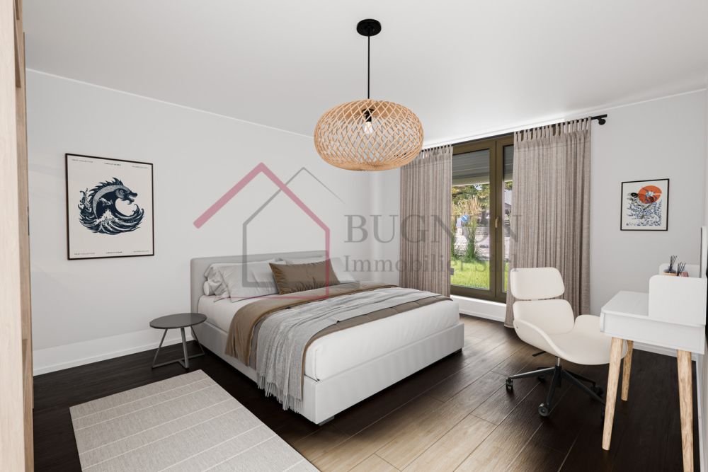 Appartement PPE de 4,5 pièces de 128 m2 avec jardin privatif - Chambre parentale