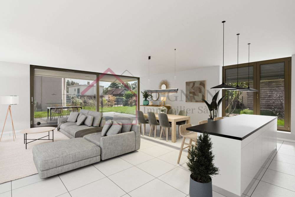 Appartement PPE de 4,5 pièces de 128 m2 avec jardin privatif - Pièce de vie