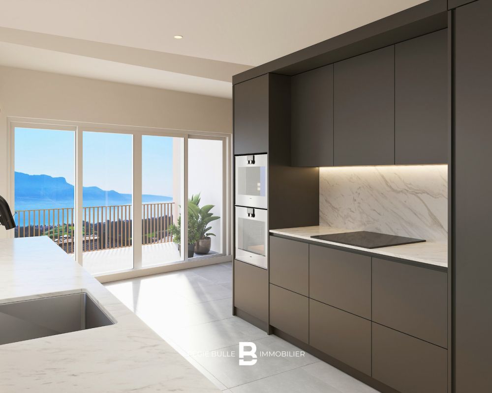 L'Écrin - Votre 4,5 pièces d'exception à St-Légier - Cuisine Étages