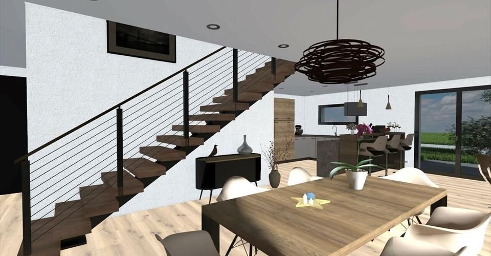 À vendre villa jumelée moderne de 6 pièces en construction à Courgenay - Maison jumelée 6.5 pièces - image - 4
