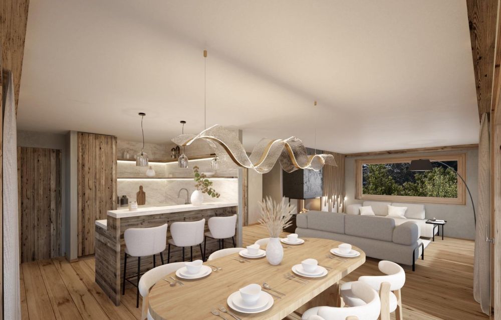 Luxuriöses Chalet mit 4,5 Zimmern in Crans-Montana auf Plan (mit Baugenehmigung) -  Bild 1
