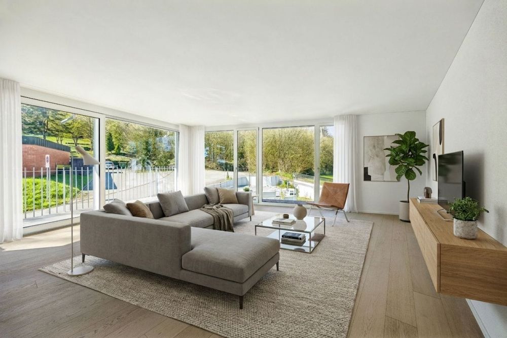 2.5-Zimmer-Etagenwohnung im Neubau / Erstbezug mit sonnigem Südbalkon in Neuenhof -  Bild 1