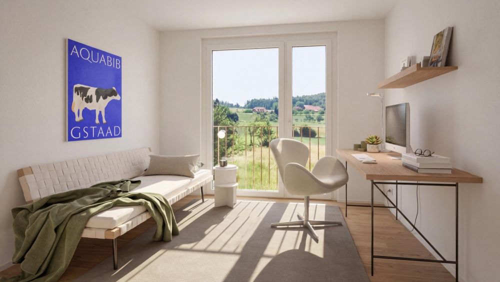 2,5-Zimmer-Neubau-Eigentumswohnung mit Weitblick in Lüterswil (Bucheggberg) -  Bild 12