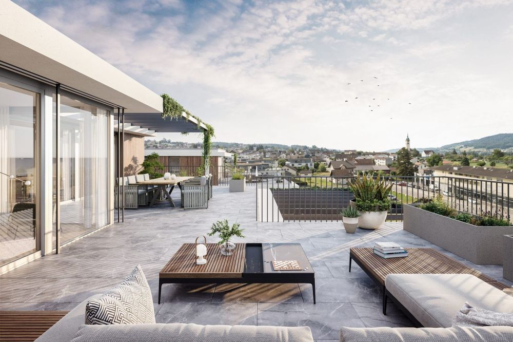3.5 Zimmer Terrassenhaus mit 102.5 m² Terrasse in Seengen kaufen -  Bild 1