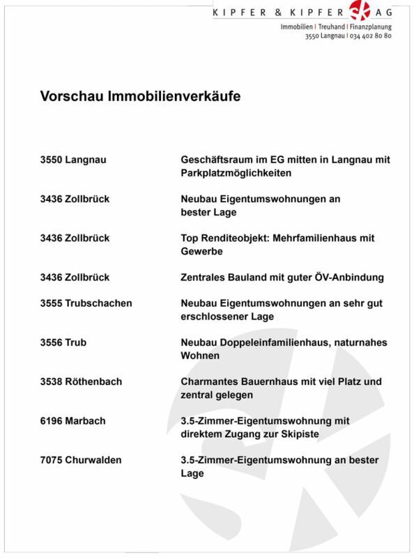 NEUBAU Zollbrück - Leben in der Natur, neben der Emme und trotzdem zentrumsnah - Bild 5