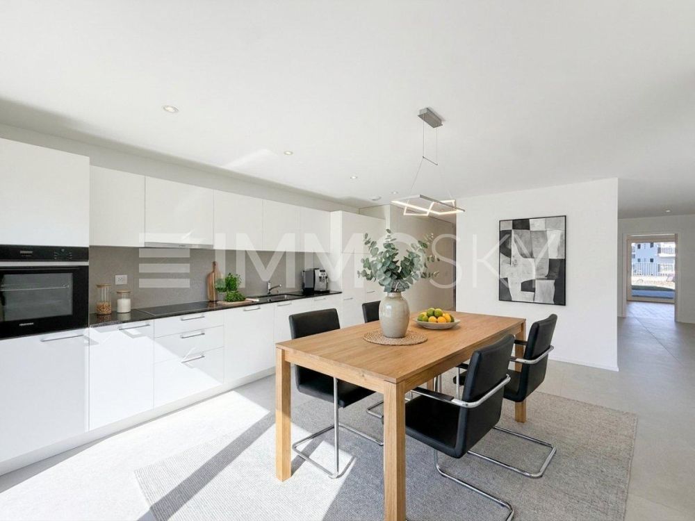 Wohnung B5-1 - Neuwertige Wohnung mit Terrasse - Grande cuisine donnant sur le sejour