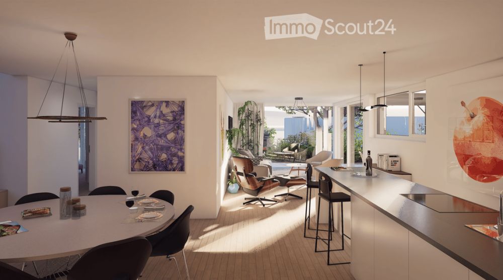 Moderne 4.5-Zimmer-LOUNGE-Neubauwohnung mit 2 Einstellhallenplätzen und Privatsphäre -  Bild 2