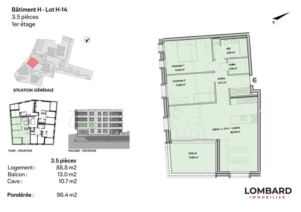 Appartement de 3.5 pièces au 1er étage -  Bild 6