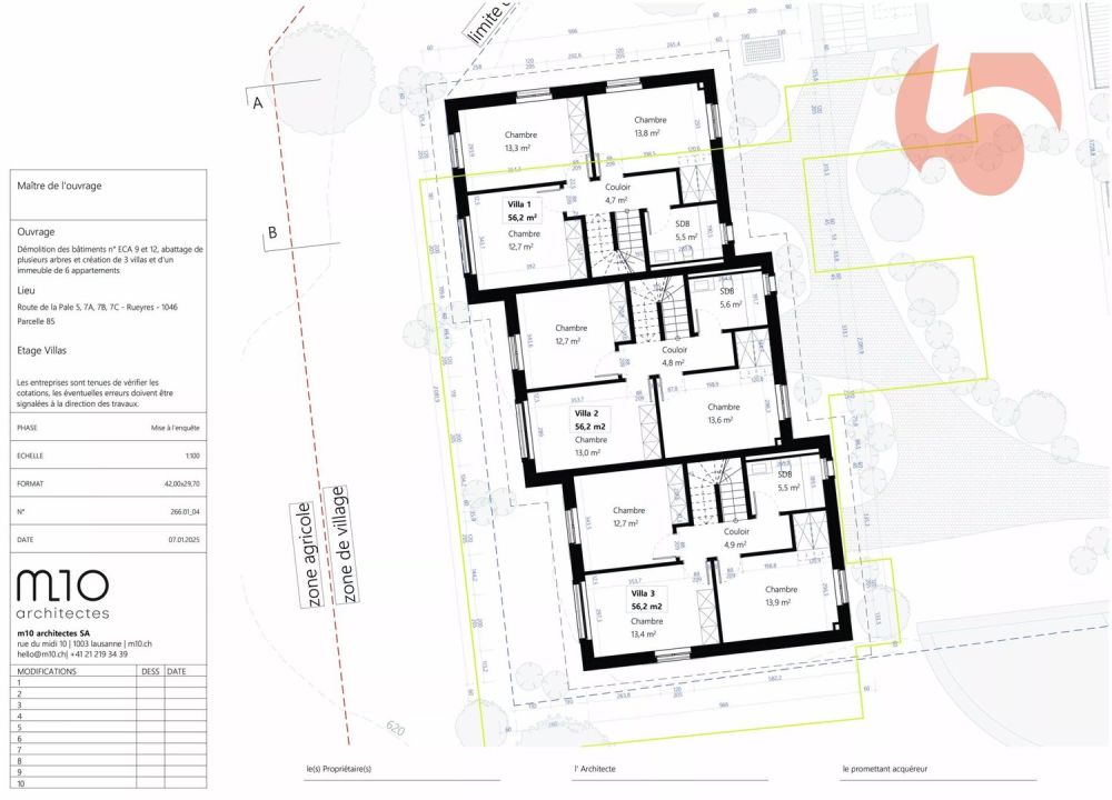 Nouveau : variante petit sous-sol - Villas contiguës 6,5 pcs, 1 km du LEB - Bild 5