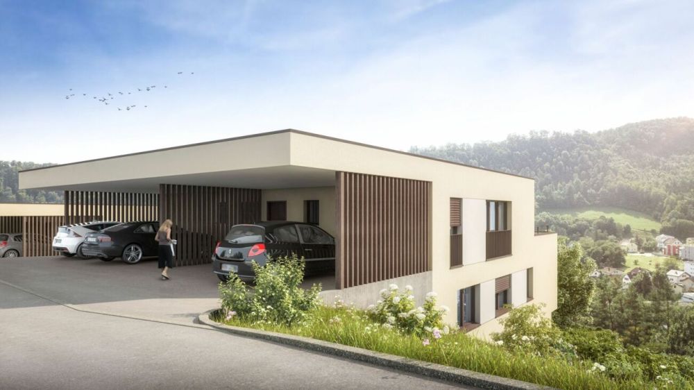 NEUBAU: Moderne DEFH mit Weitsicht, Häuser 3/5/6 - Aussenansicht