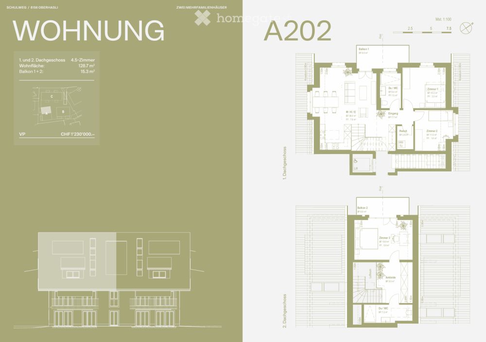 OLIVA Oberhasli I Neubau Maisonette Eigentumswohnung I A202 & B202 -  Bild 8