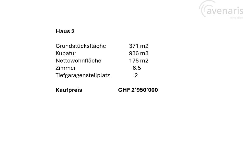 Exklusive Villen mit Aussicht und 65- 80m2 Zusatzfläche im UG - Eckdaten Haus 2