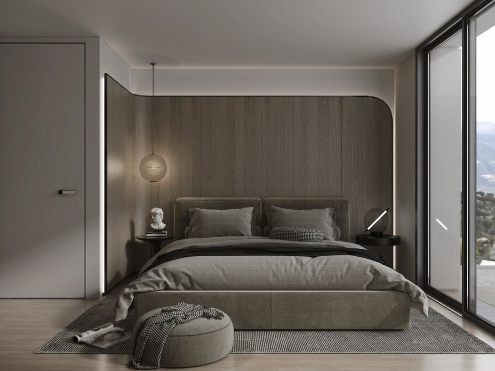 Le Belvédère - 3.5 pièces avec vue exceptionnelle - chambre