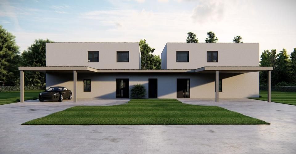 Villa jumelée neuve au centre de Courtedoux - Maison 5.5 pièces - image - 2