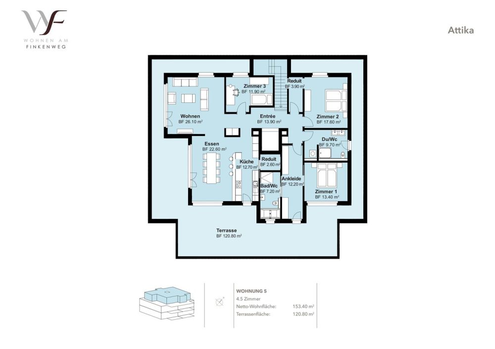 Grosse 4.5-Zimmer Attikawohnung in Schönbühl -  Bild 8