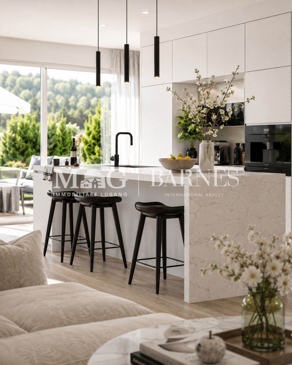Collina d'Oro: Nuovo appartamento 4.5 locali con giardino privato -  Bild 3